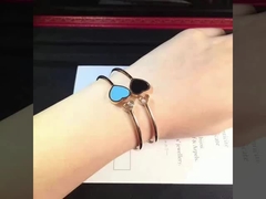 Elegant Chopard Diamond Bracelet Custom Jewelry Wedding Celebrations 18k Gold Sapphire