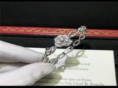 Luxury 18K White Gold Pia get Rose Bracelet With 190 Brilliant Cut Diamonds 1.32ct